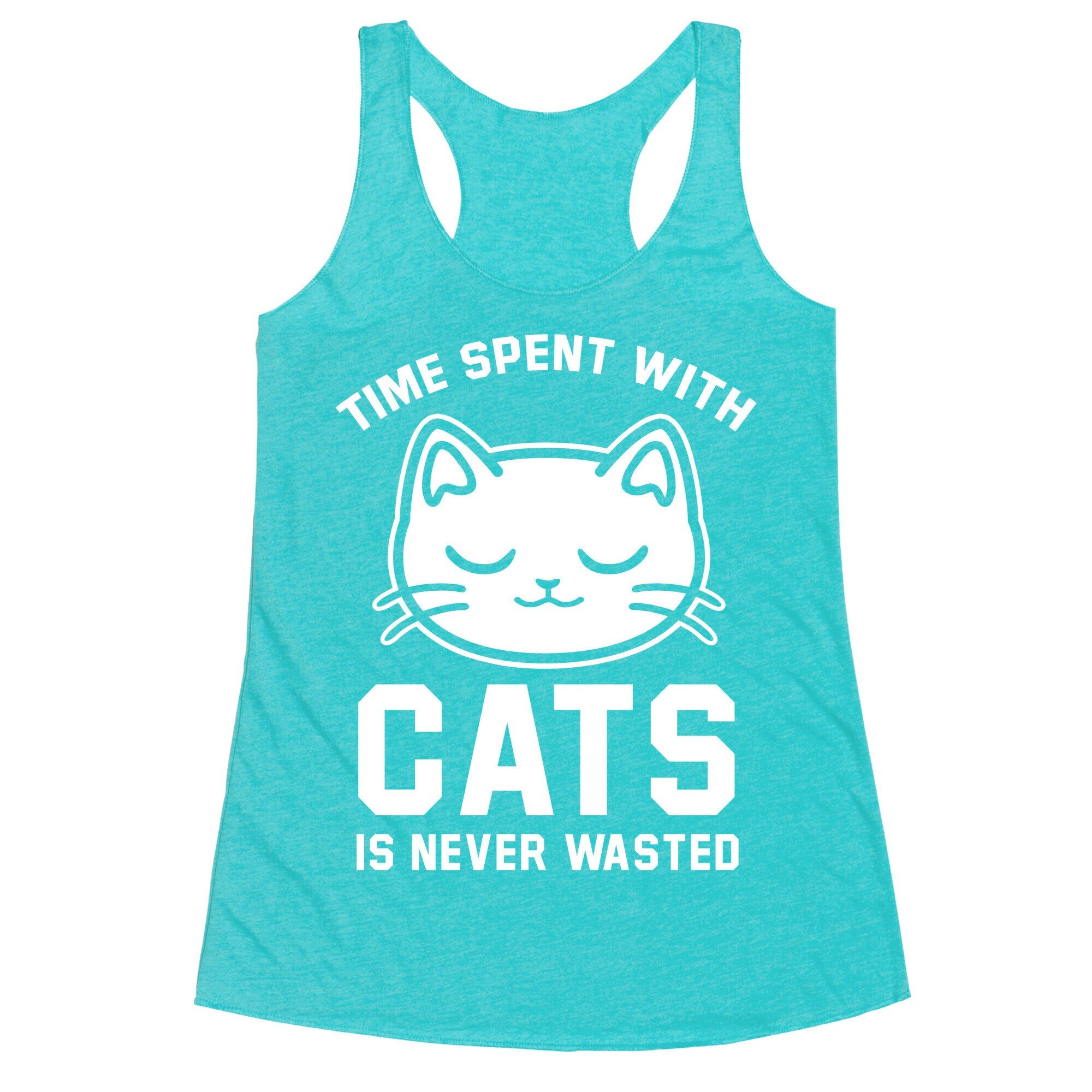 Time Spent With Cats Racerback Tank